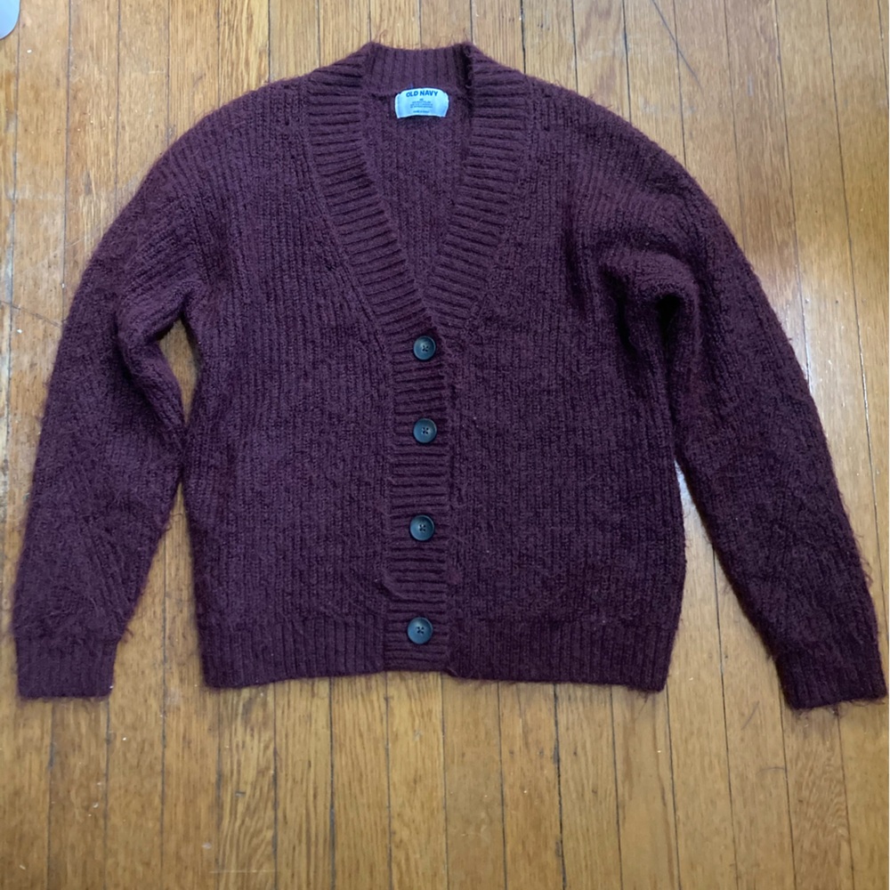 Burgundy XS Cardigan Old Navy